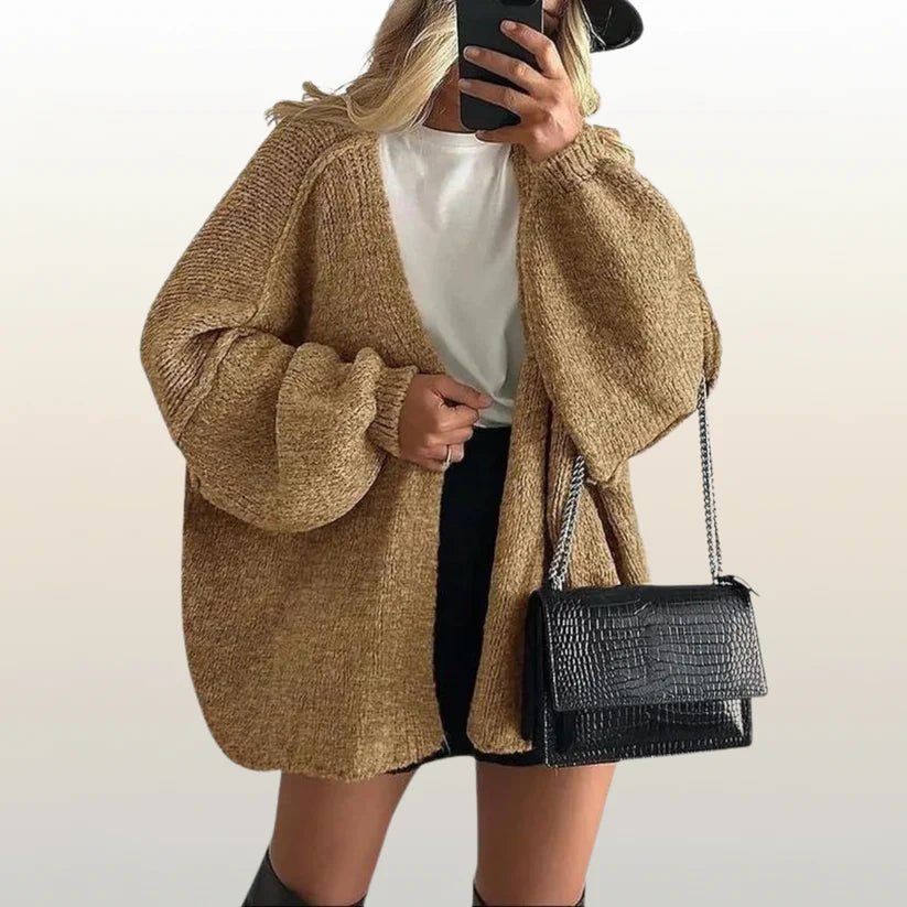 Women’s Oversized Knit Winter Cardigan – Ultra Soft & Cozy