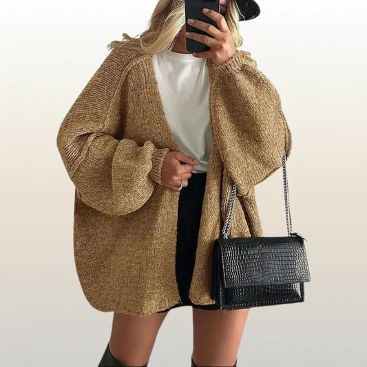 Women’s Oversized Knit Winter Cardigan – Ultra Soft & Cozy
