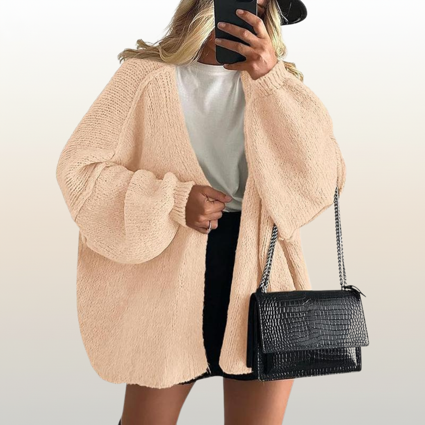 Women’s Oversized Knit Winter Cardigan – Ultra Soft & Cozy