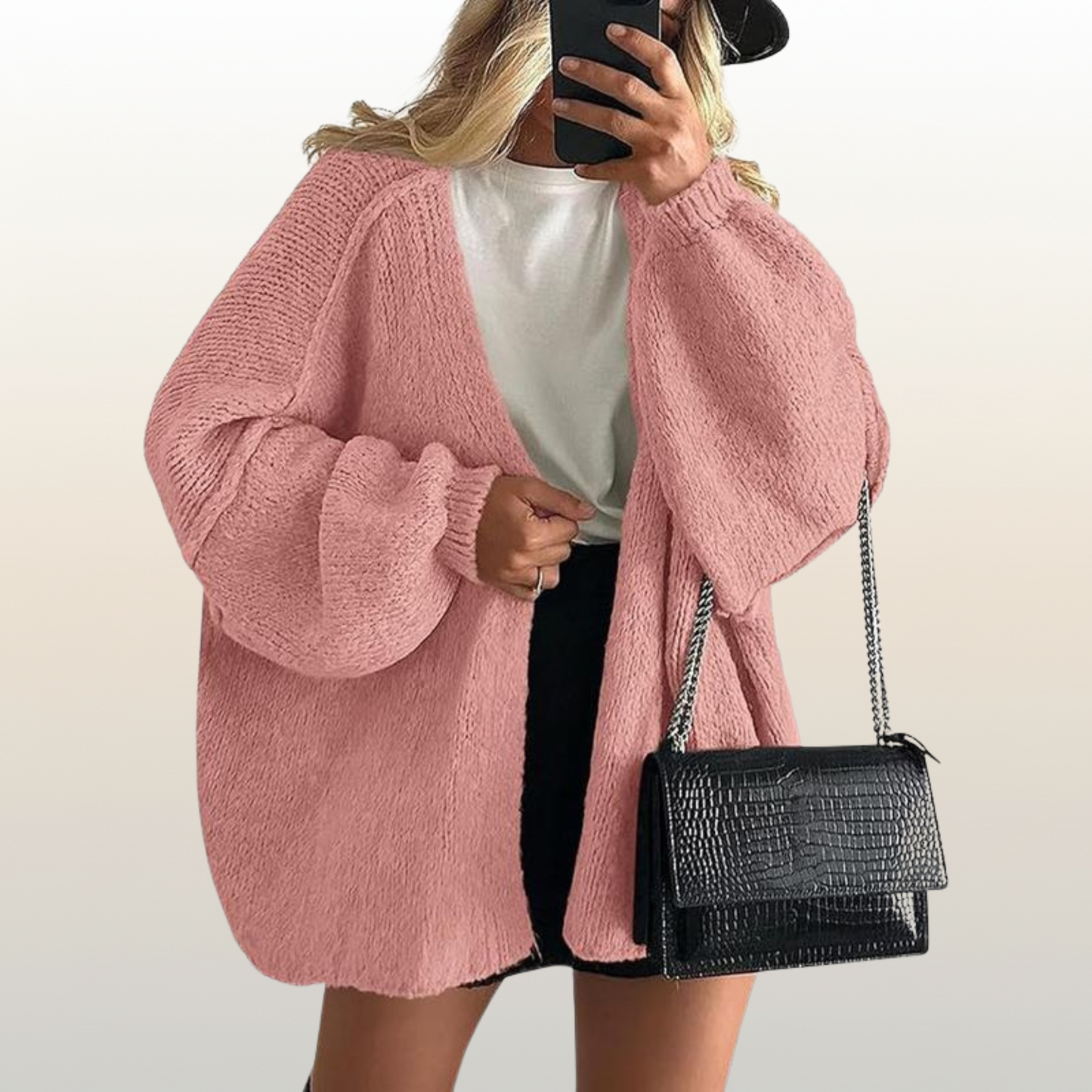Women’s Oversized Knit Winter Cardigan – Ultra Soft & Cozy