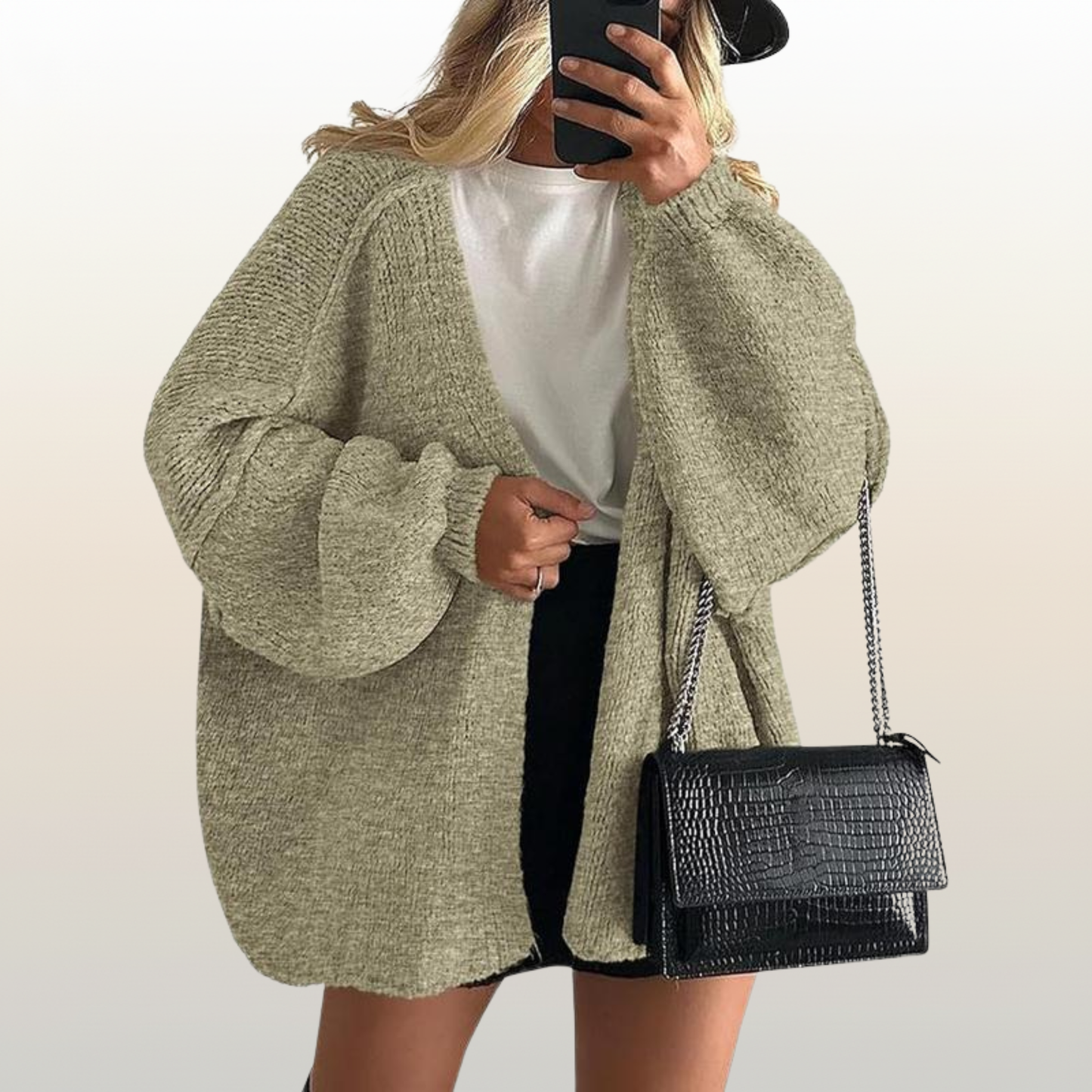 Women’s Oversized Knit Winter Cardigan – Ultra Soft & Cozy