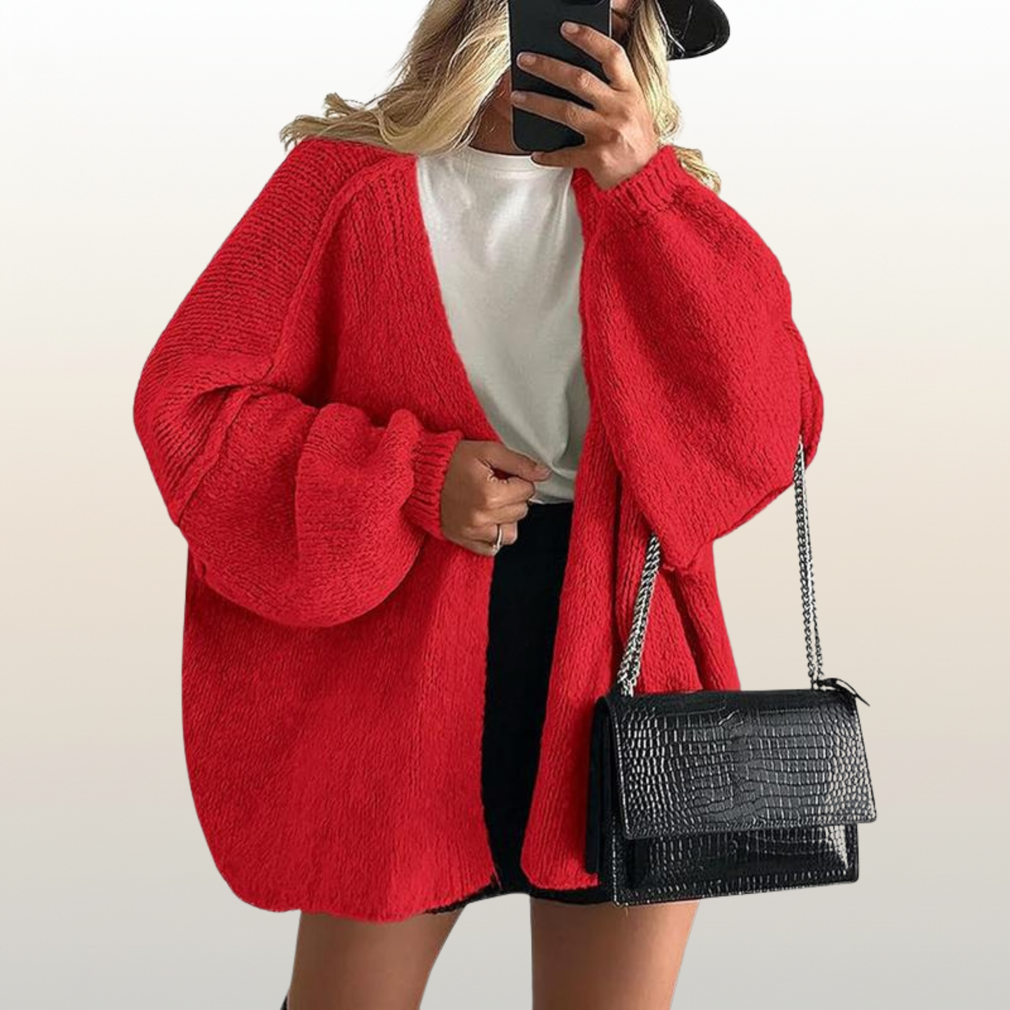 Women’s Oversized Knit Winter Cardigan – Ultra Soft & Cozy