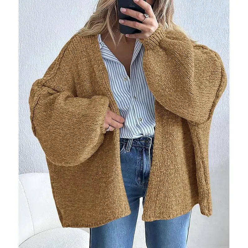 Women’s Oversized Knit Winter Cardigan – Ultra Soft & Cozy