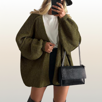 Women’s Oversized Knit Winter Cardigan – Ultra Soft & Cozy