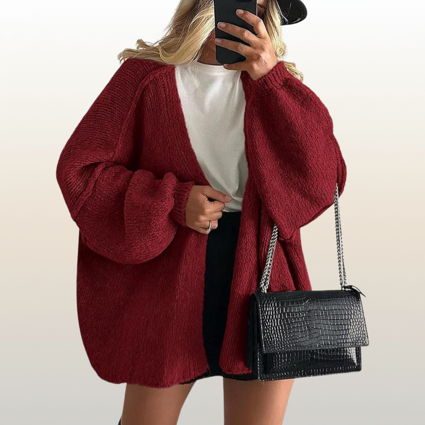 Women’s Oversized Knit Winter Cardigan – Ultra Soft & Cozy