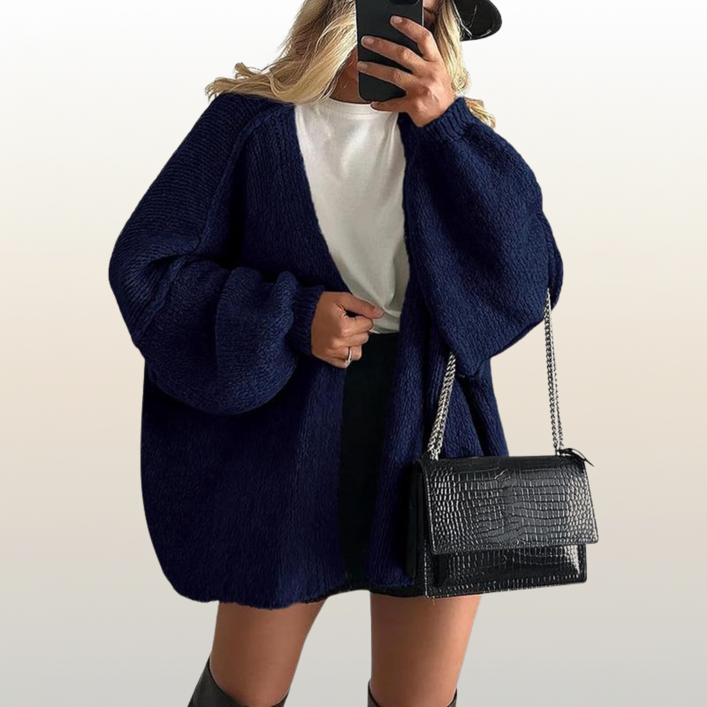 Women’s Oversized Knit Winter Cardigan – Ultra Soft & Cozy