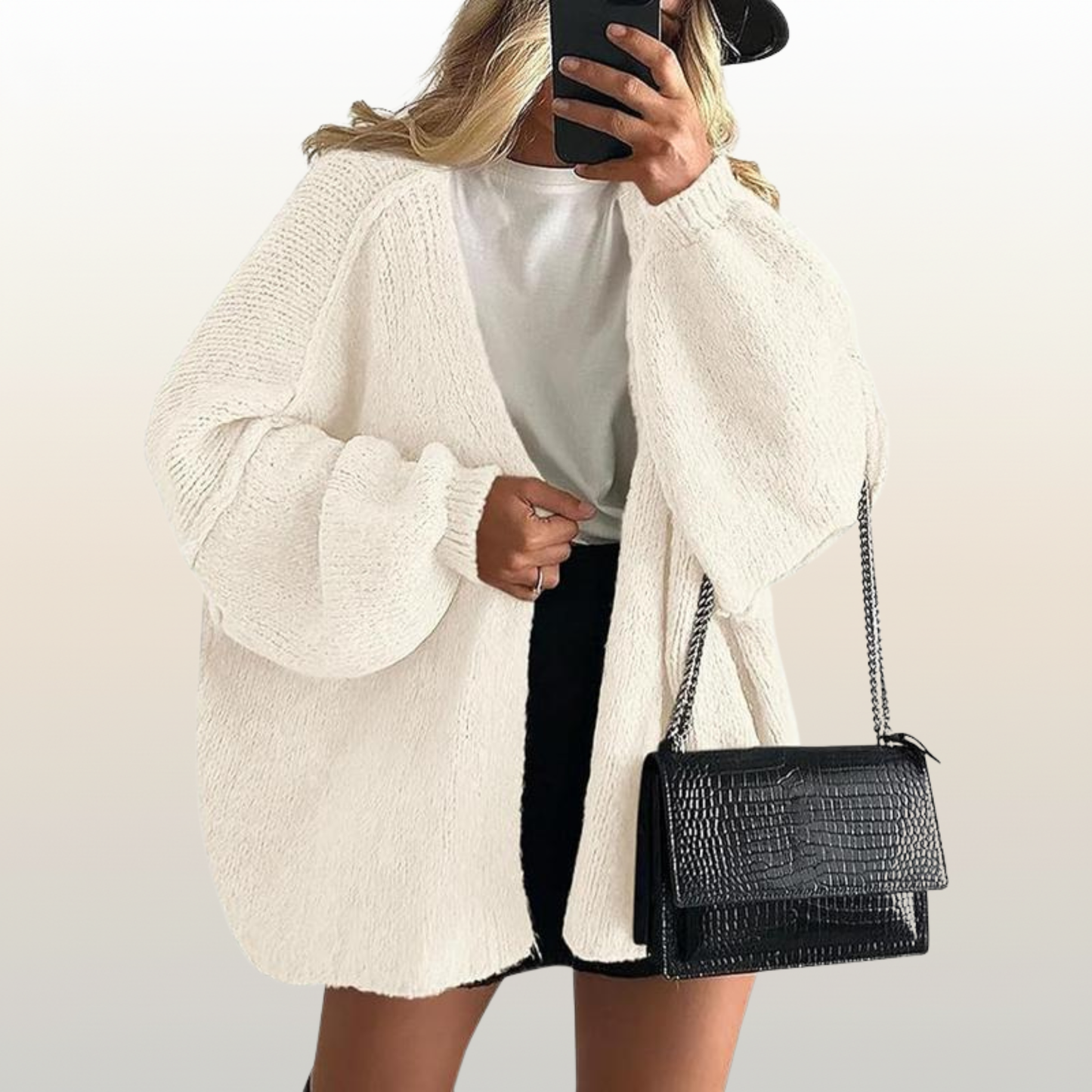 Women’s Oversized Knit Winter Cardigan – Ultra Soft & Cozy