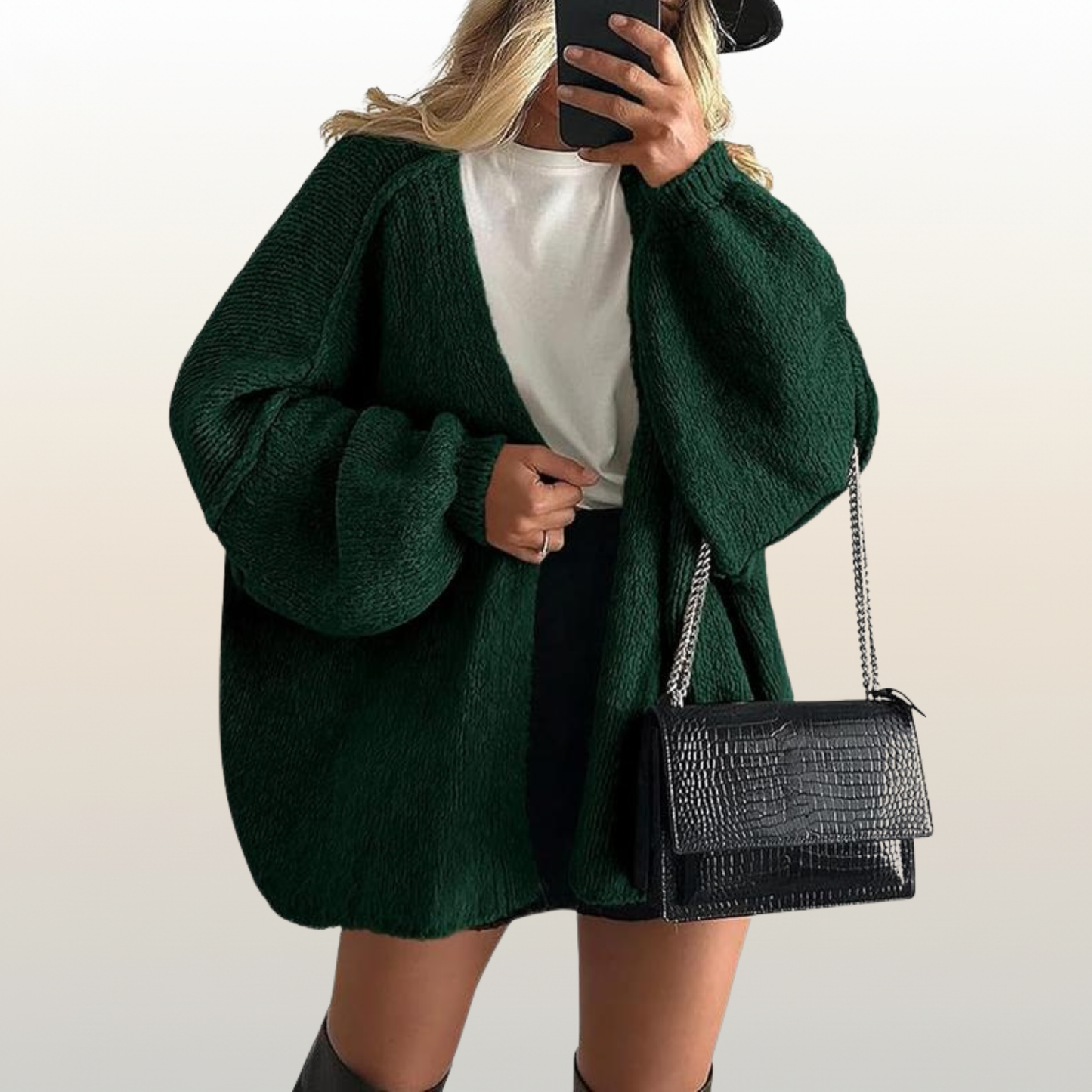 Women’s Oversized Knit Winter Cardigan – Ultra Soft & Cozy